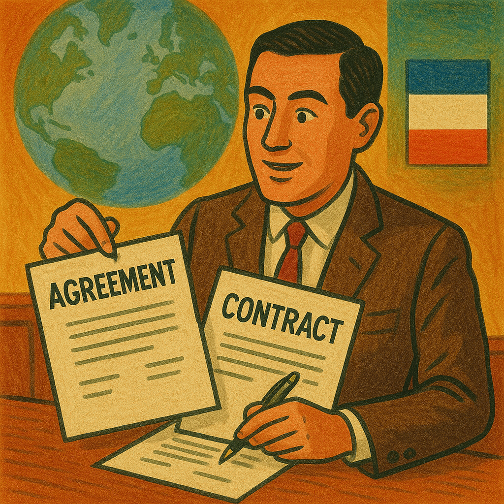 (E) umowy handlowe, kontrakty międzynarodowe