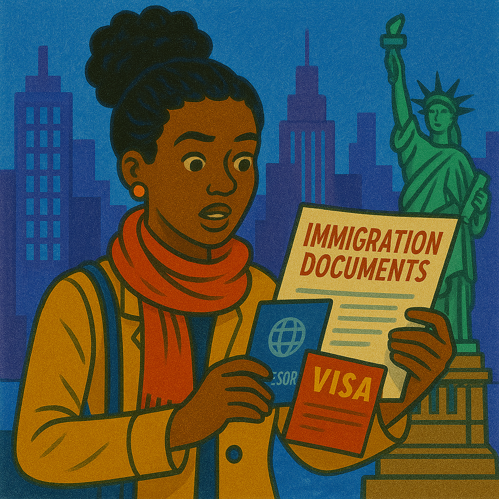 (X) dokumenty imigracyjne (zezwolenia na pobyt, wizy)